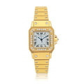 Cartier Santos Gold Diamond Watch