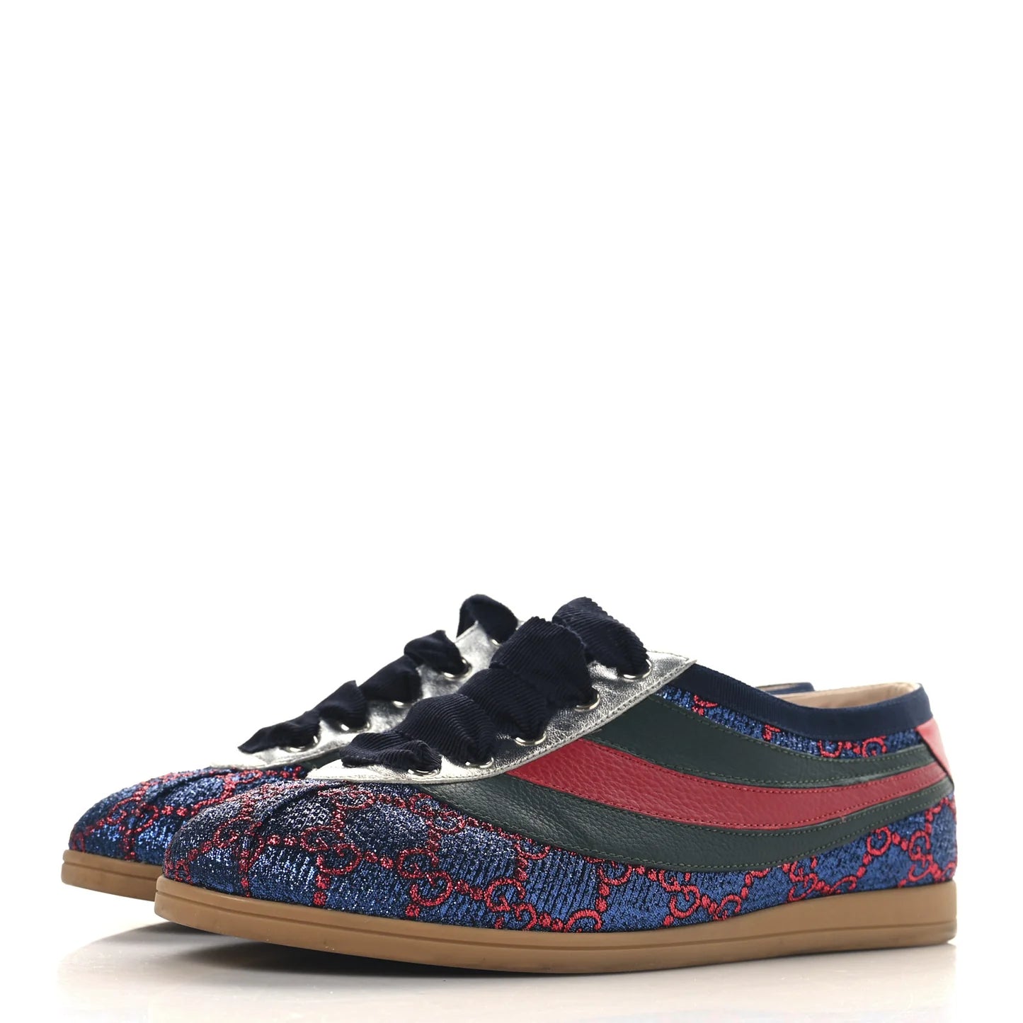 Gucci Blue Glitter GG Sneakers