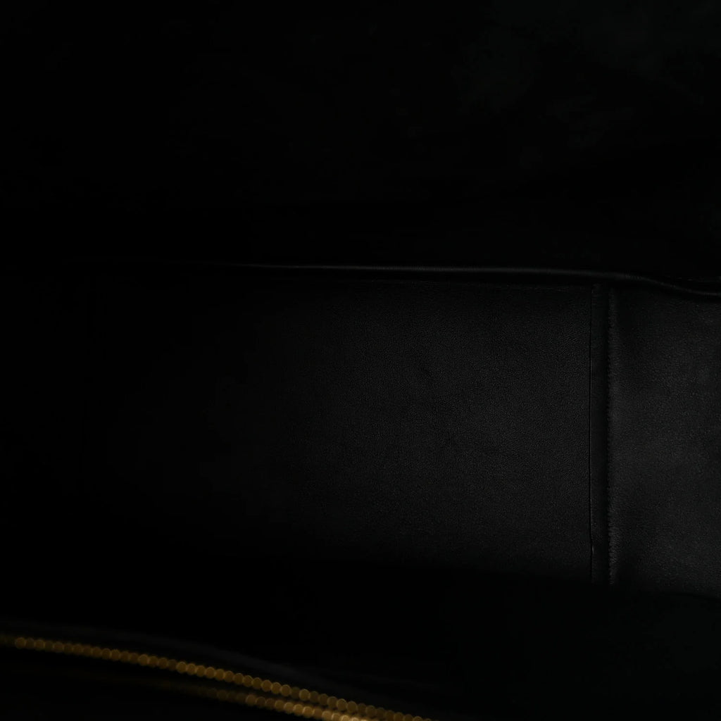 Saint Laurent Black Grained Hobo