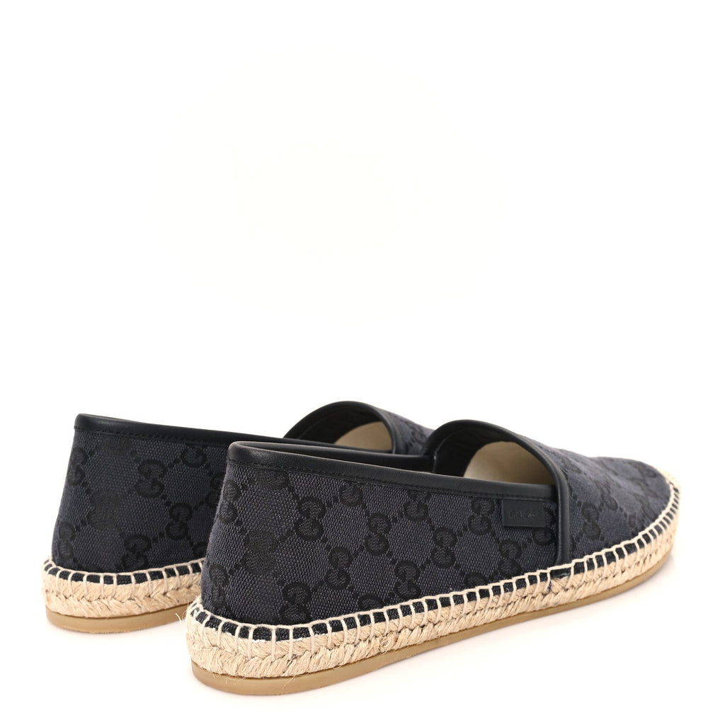 Gucci Black GG Canvas Espadrilles