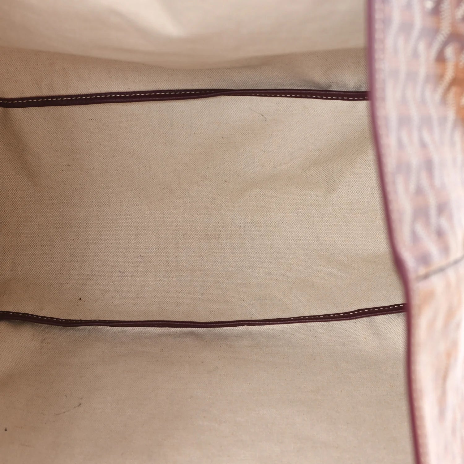 Goyard Burgundy Goyardine Saint Louis