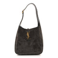 Saint Laurent Grey Suede Hobo