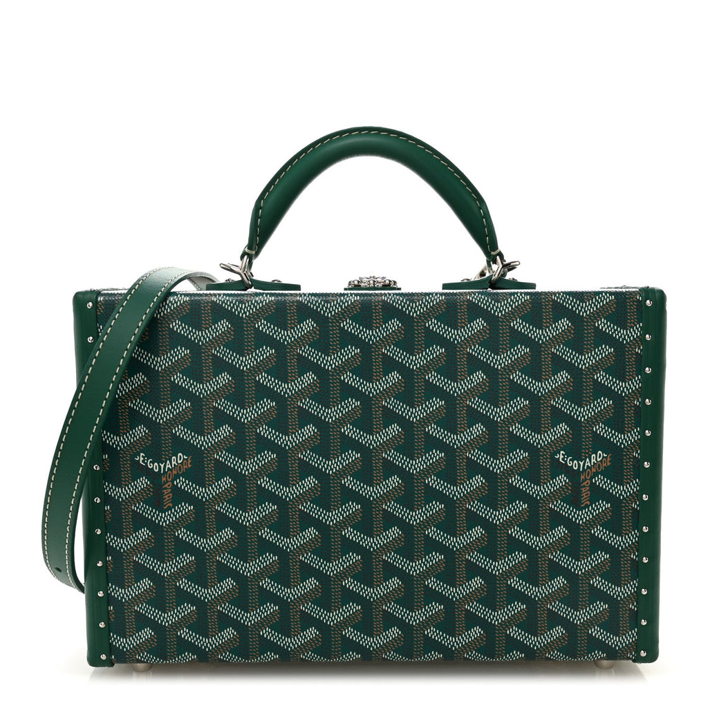Goyard Green Goyardine Trunk Bag