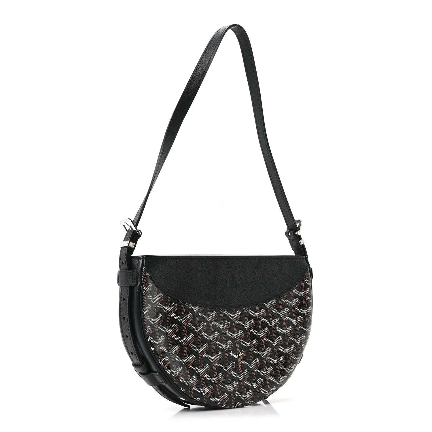 Goyard Black Goyardine Belvedere Bag