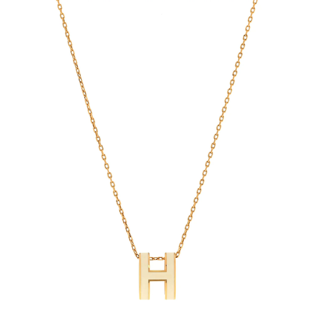Hermes Gold Pop H Necklace