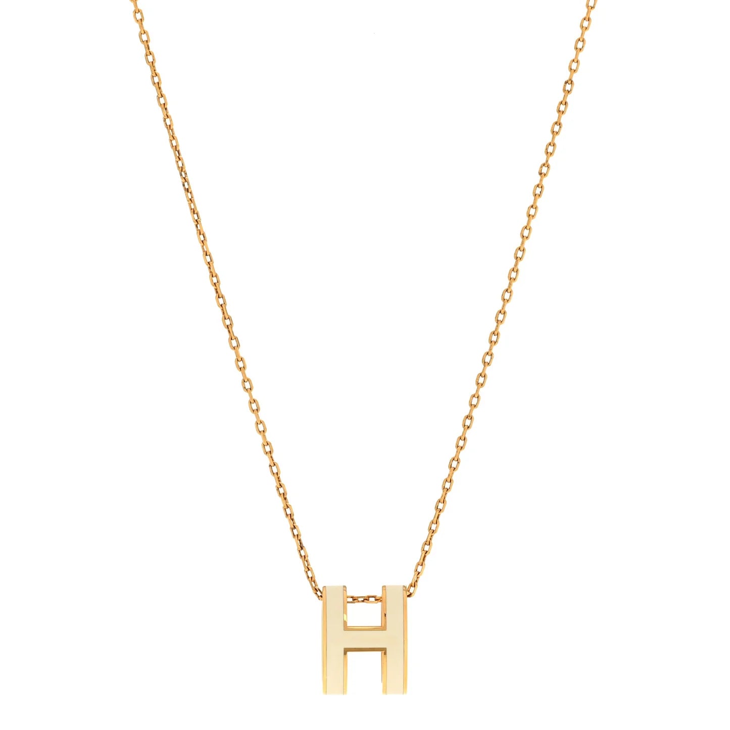 Hermes Gold Pop H Necklace