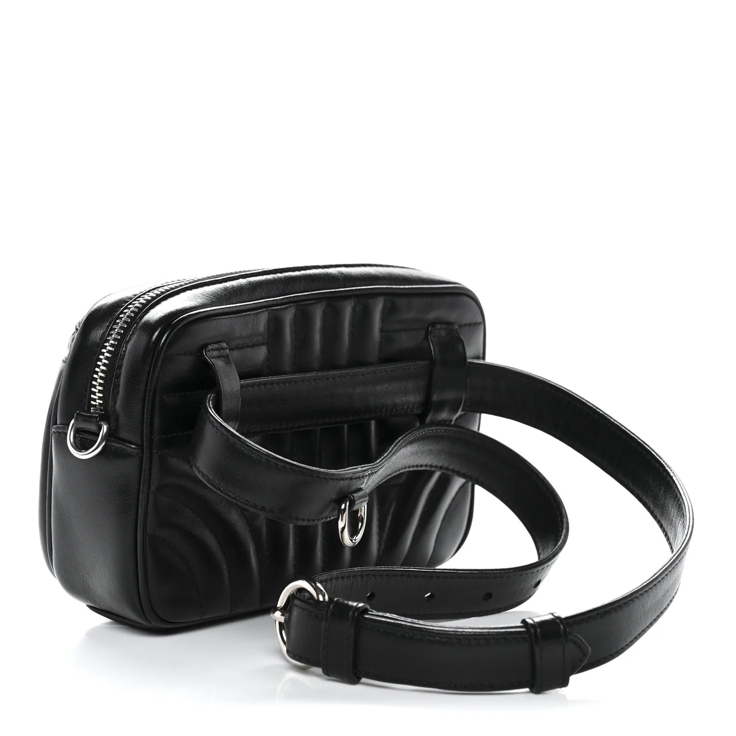 Prada Black Quilted Leather Belt Bag
