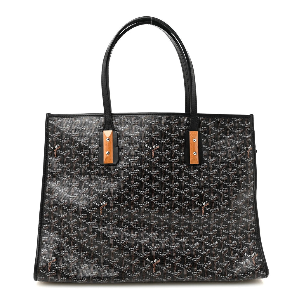 Goyard Black Goyardine Voltaire Tote