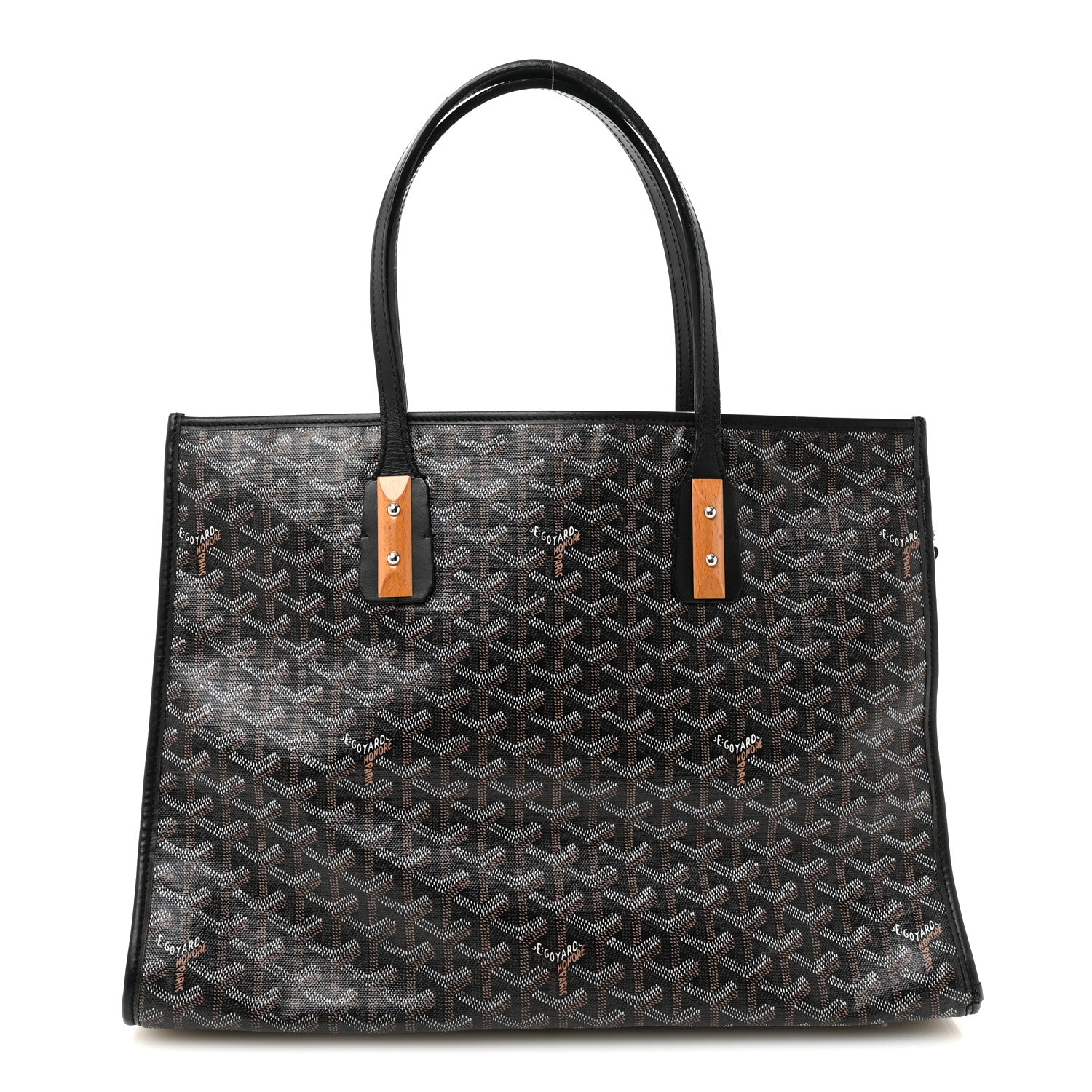 Goyard Black Goyardine Voltaire Tote