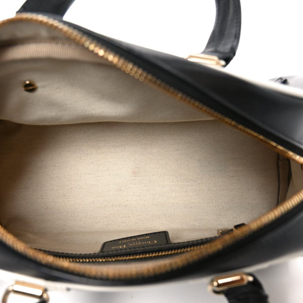 Dior Black Leather Vibe Bowling Bag