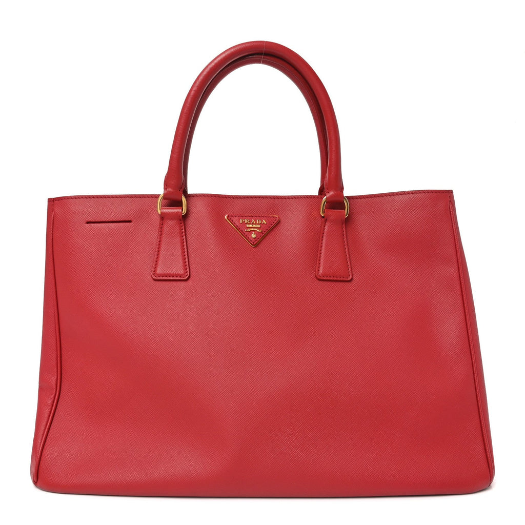 Prada Red Saffiano Galleria Tote