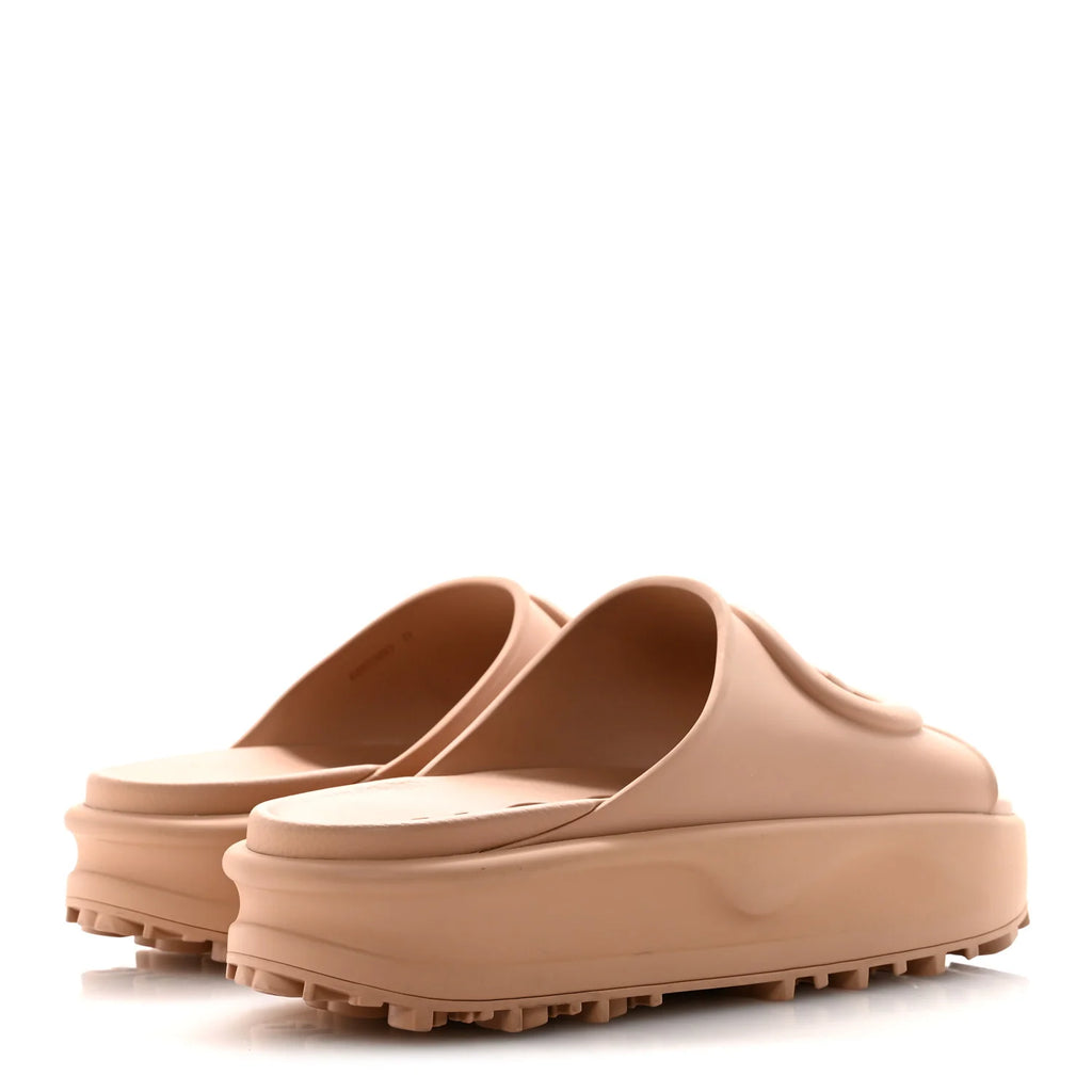 Gucci Interlocking G Platform Slides