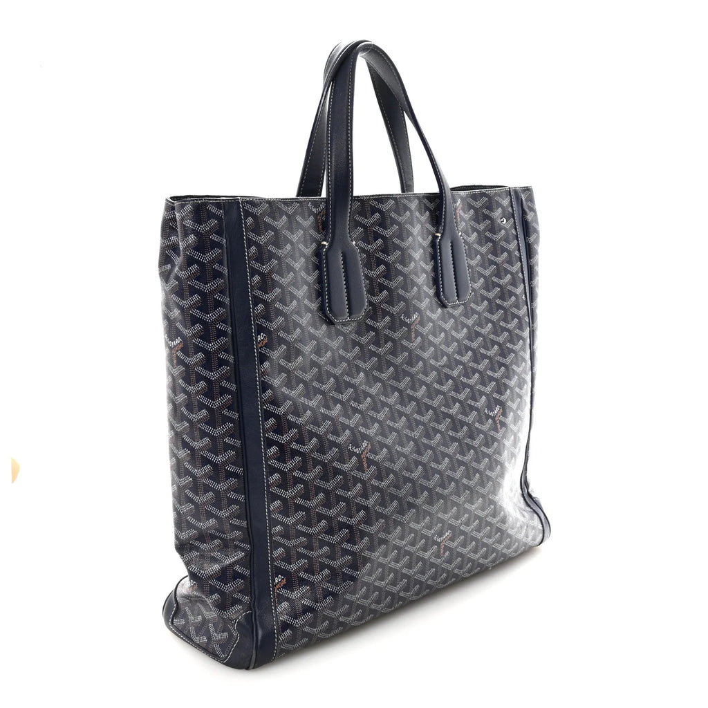 Goyard Navy Goyardine Voltaire Tote