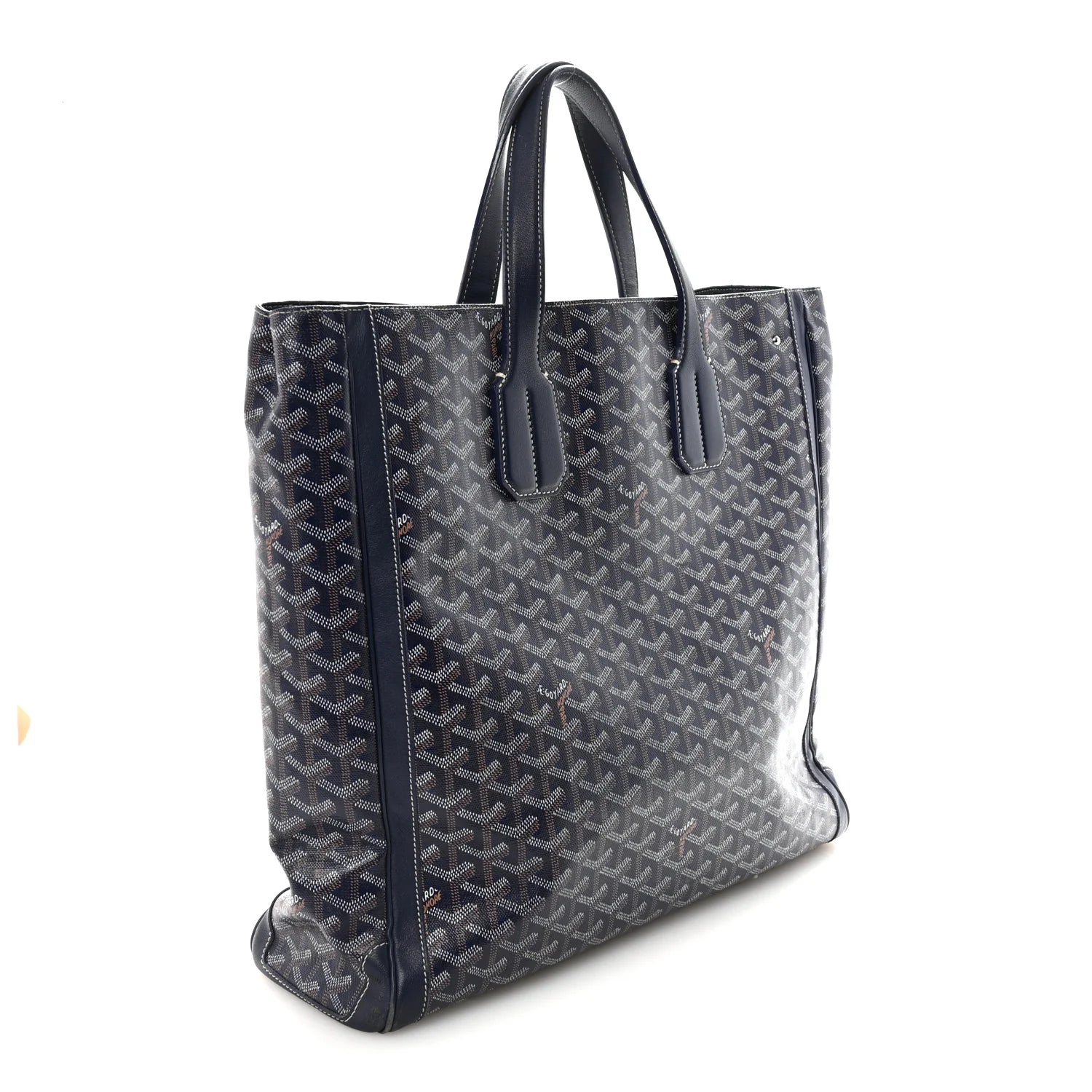 Goyard Navy Goyardine Voltaire Tote