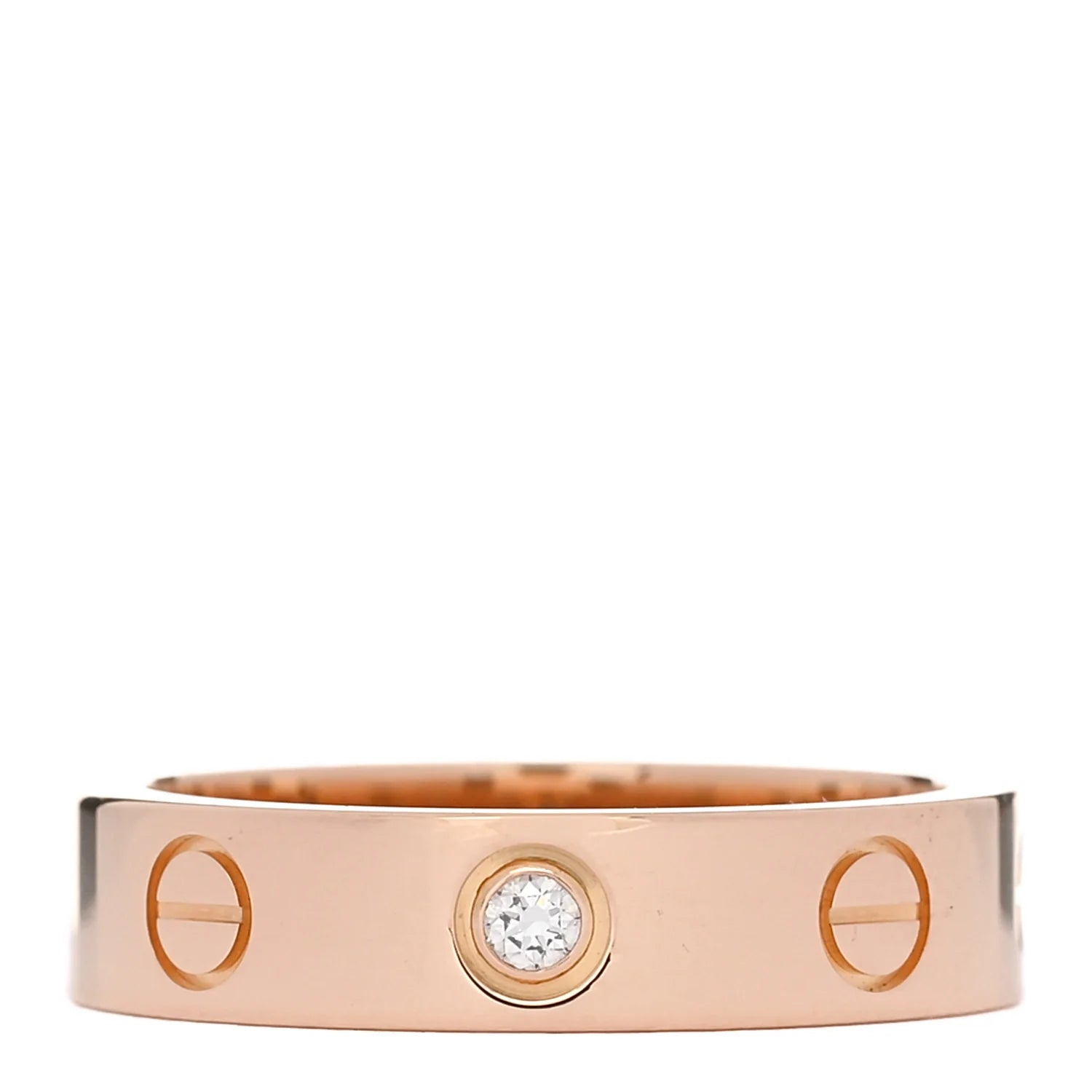 Cartier Rose Gold Diamond Ring