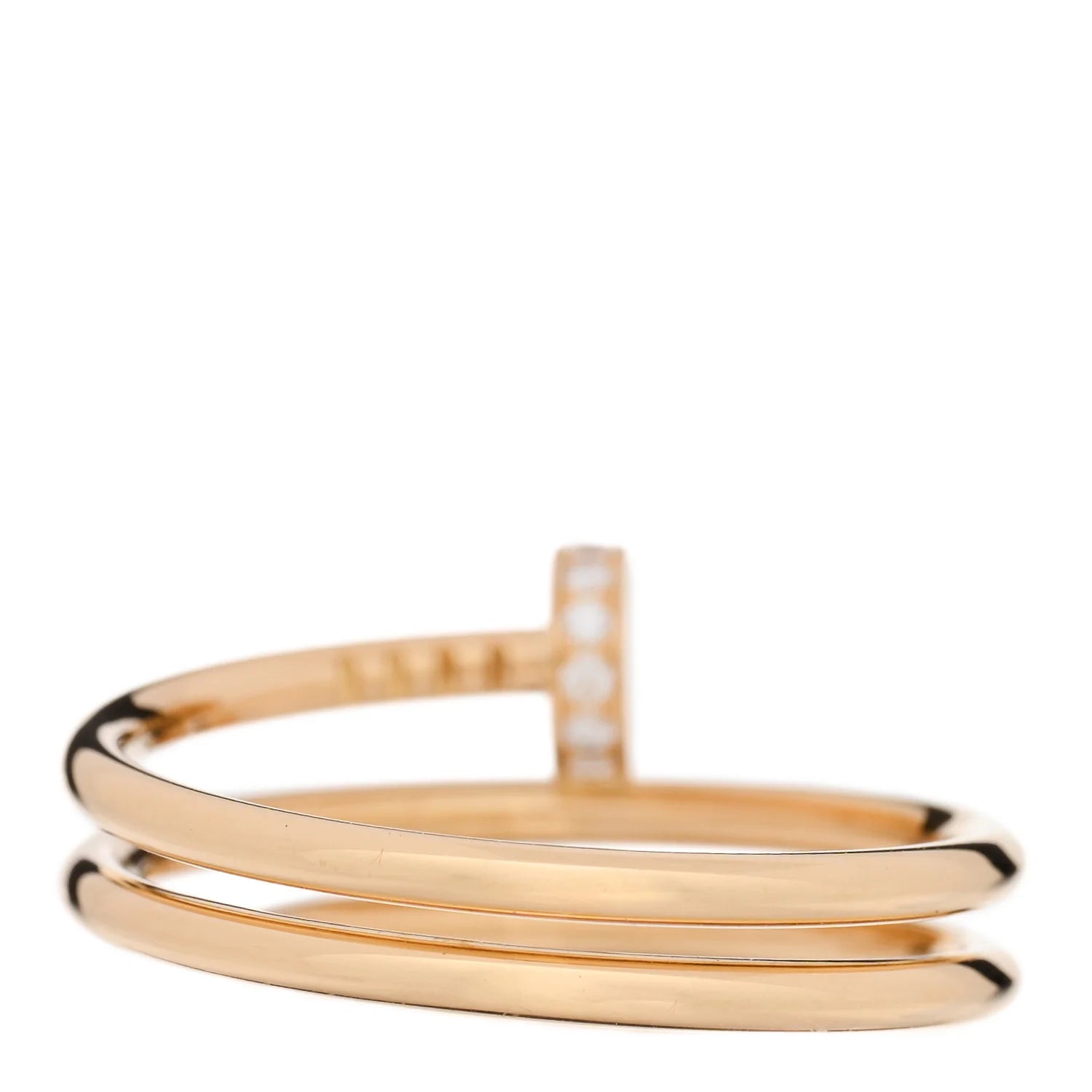 Cartier Gold Diamond Clou Ring