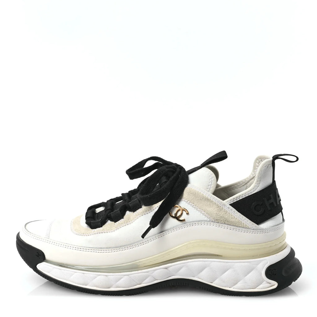 Chanel White Chunky CC Sneakers
