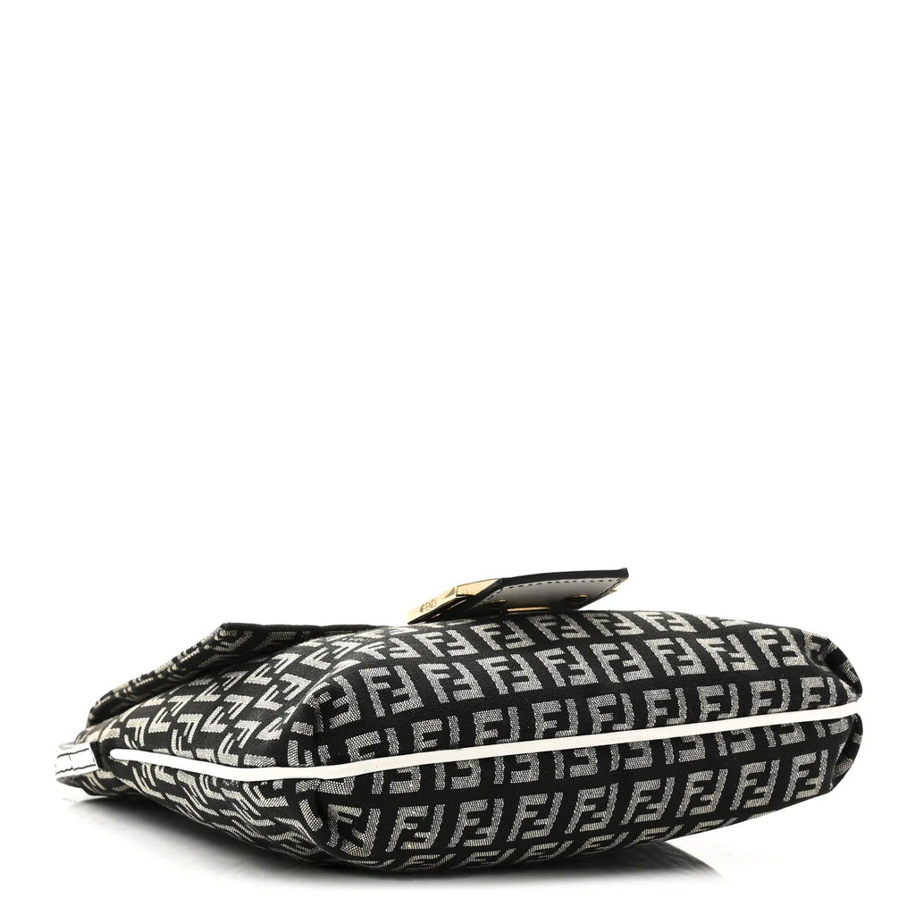 Fendi Black Zucchino Canvas Bag