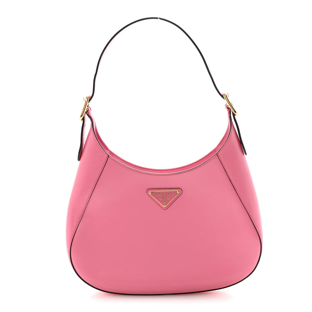 Prada Pink Leather Hobo Bag