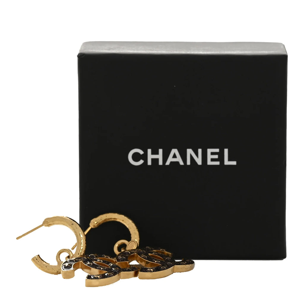 Chanel Gold Star CC Earrings