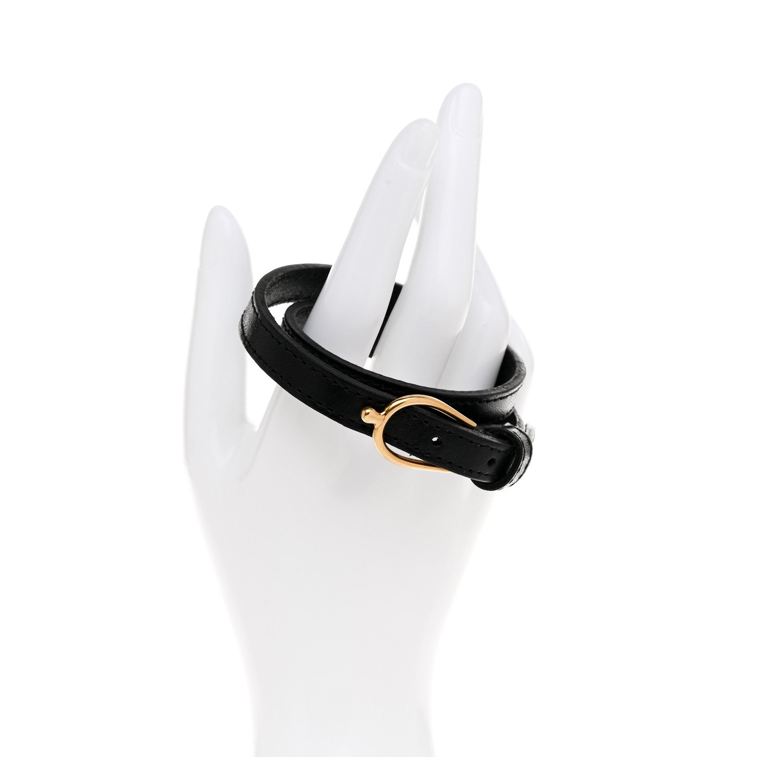 Saint Laurent Black Horseshoe Bracelet
