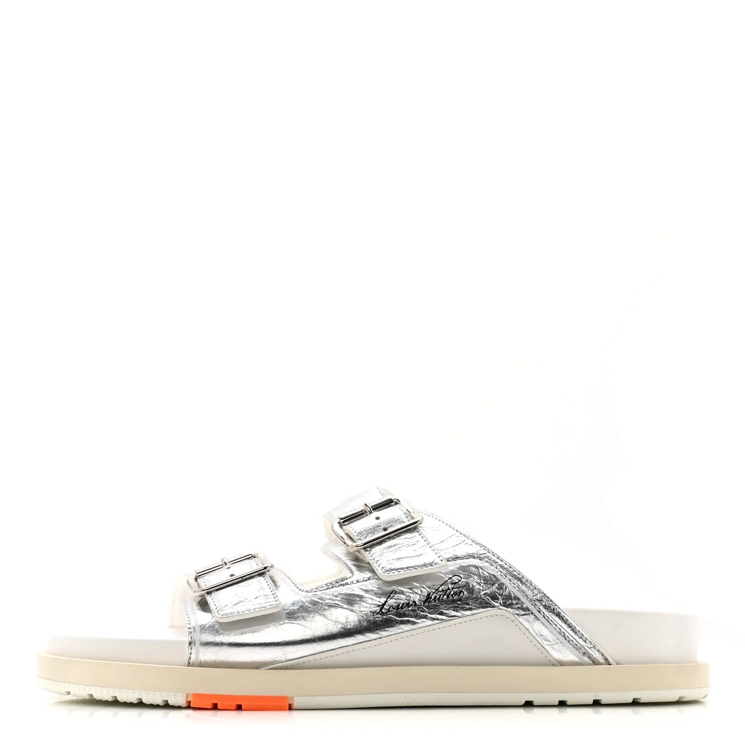 Louis Vuitton Metallic Silver Mules