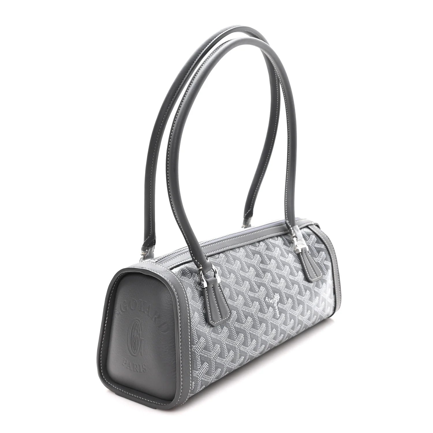 Goyard Grey Goyardine Compiegne Bag