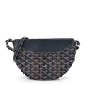 Goyard Navy Goyardine Belvedere Bag