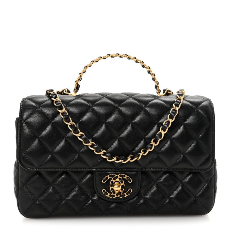 Chanel Black Quilted Lambskin Bag
