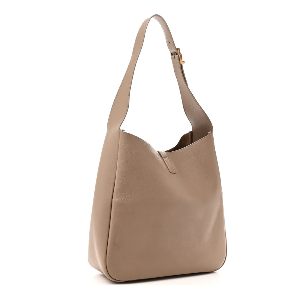 Saint Laurent Grained Leather Hobo