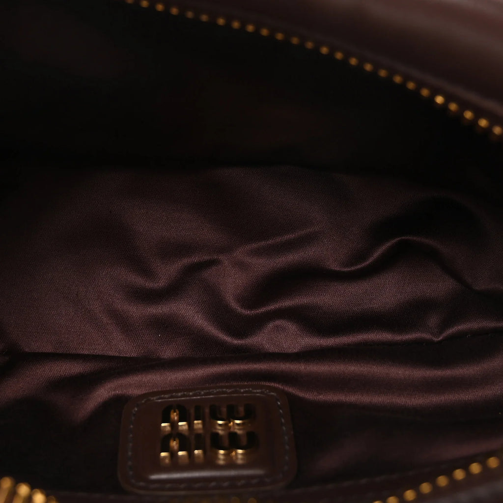 Miu Miu Brown Leather Arcadie