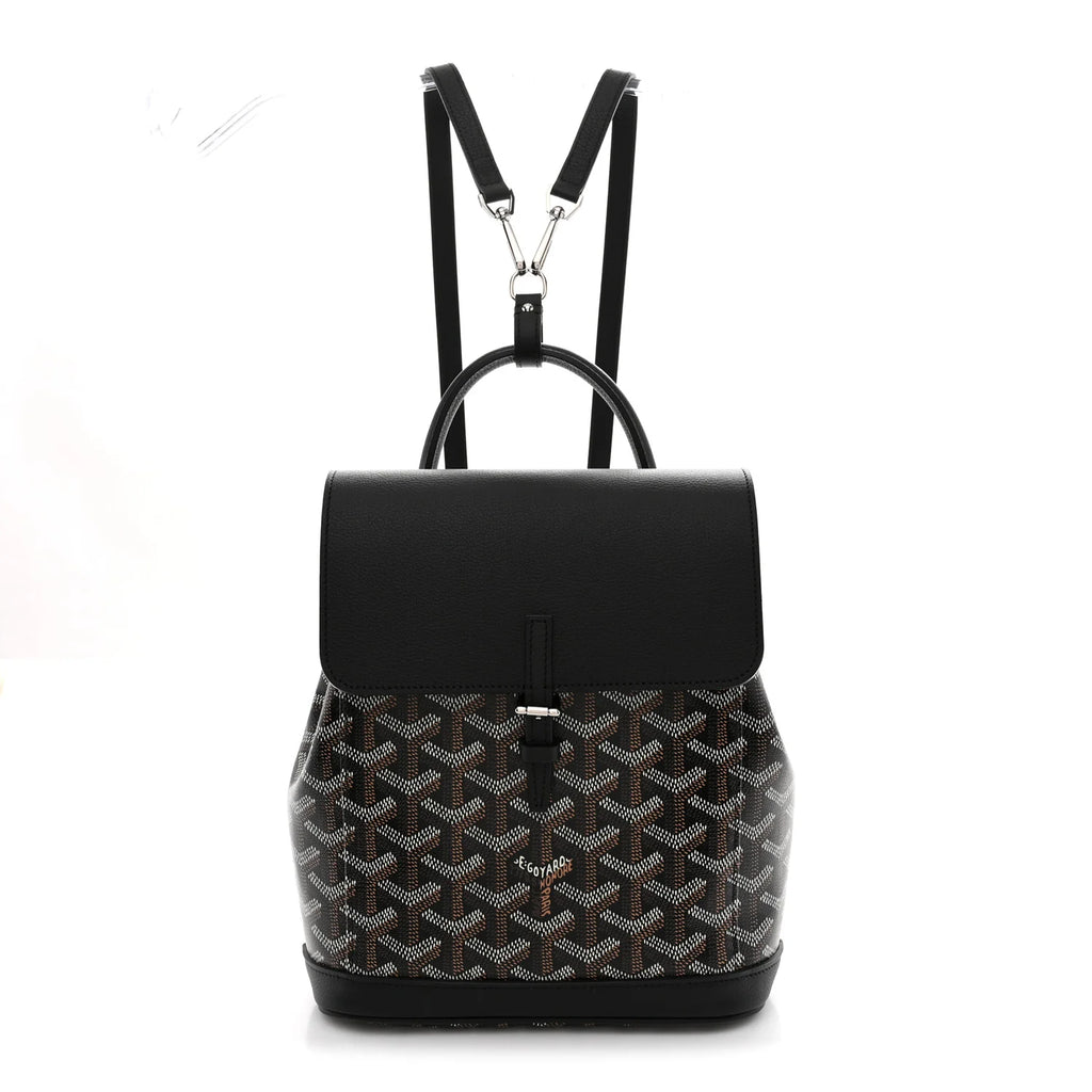 Goyard Black Goyardine Alpin Backpack