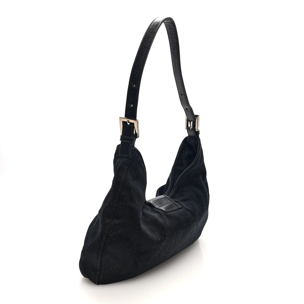 Fendi Black Fabric FF Bag