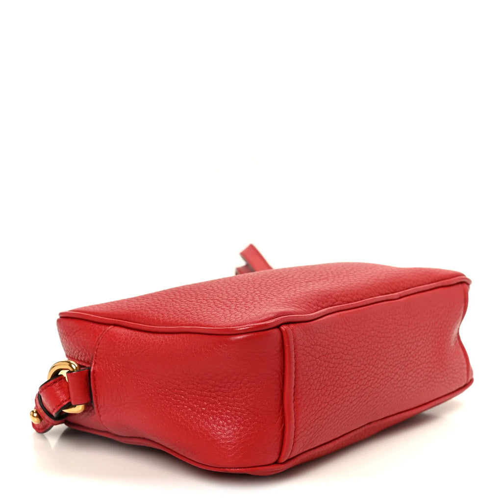 Prada Red Grained Leather Crossbody