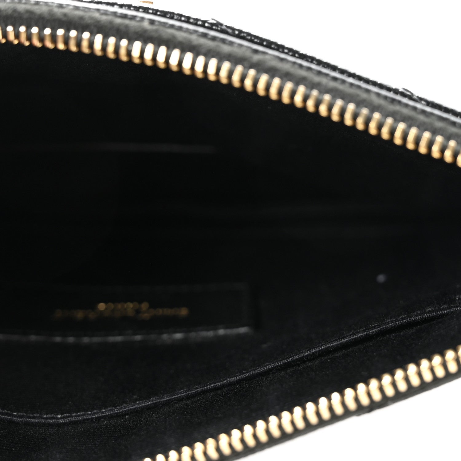 Saint Laurent Black Quilted Pouch
