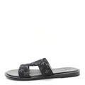 Louis Vuitton Black Monogram Slides