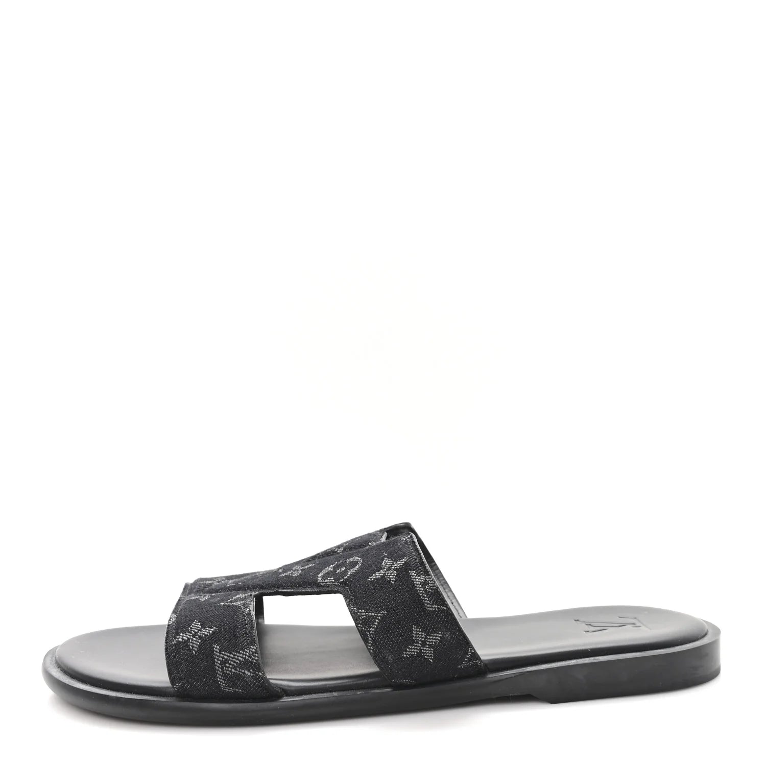 Louis Vuitton Black Monogram Slides