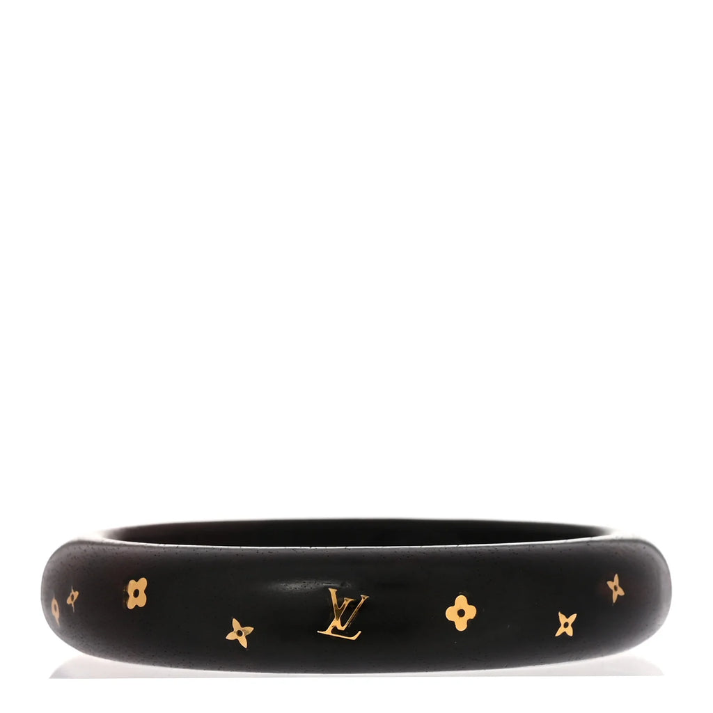 Louis Vuitton Black Monogram Bangle