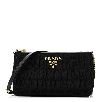 Prada Black Gaufre Nylon Bag
