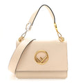 Fendi Cream Leather Kan I Bag
