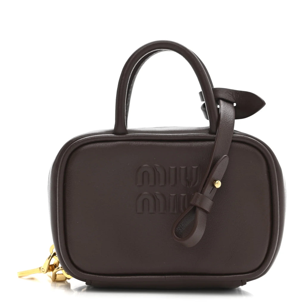 Miu Miu Brown Leather Mini Bag