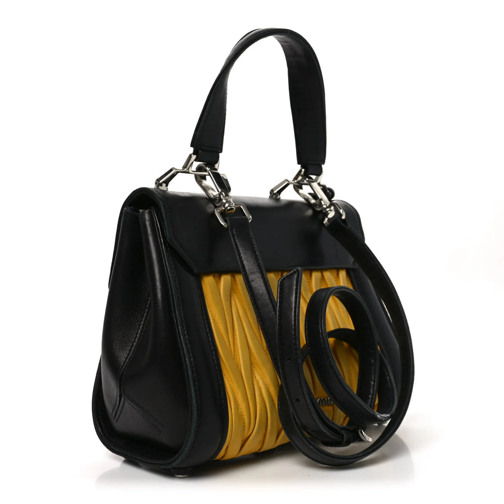 Miu Miu Bicolor Matelassé Handbag
