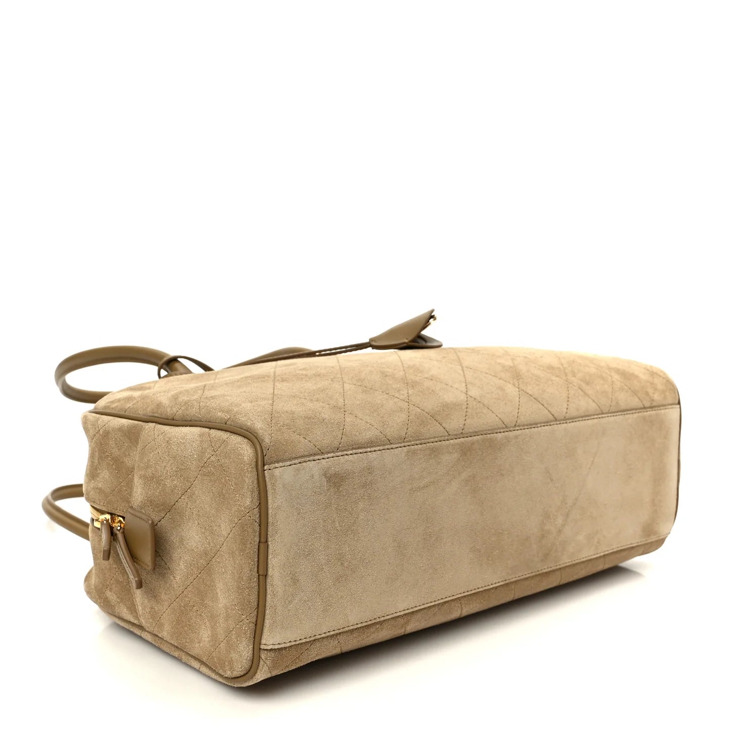 Chanel Quilted Suede Shoulder Bag