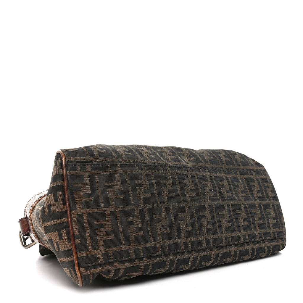Fendi Brown Zucca Canvas Satchel