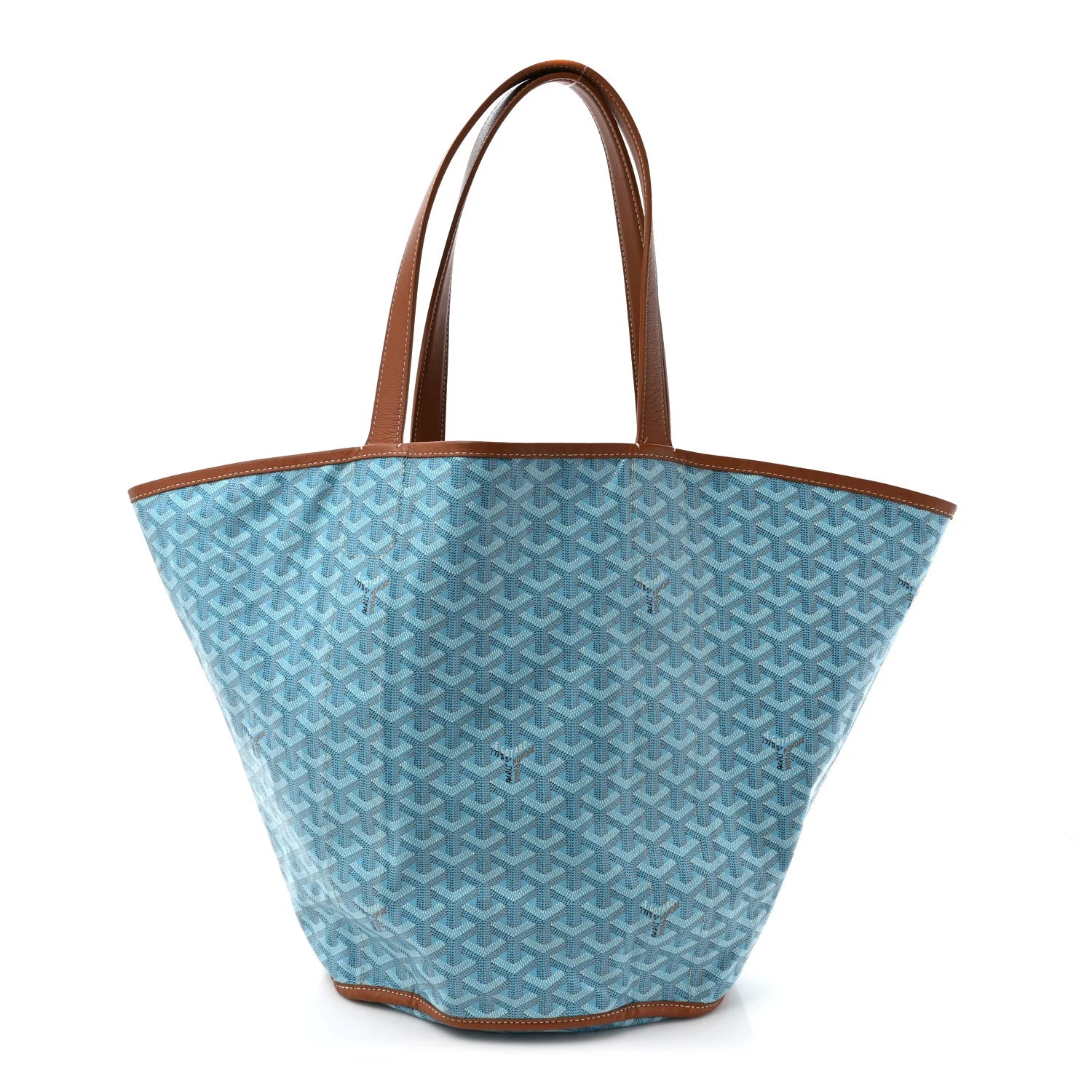 Goyard Blue Goyardine Belharra Tote
