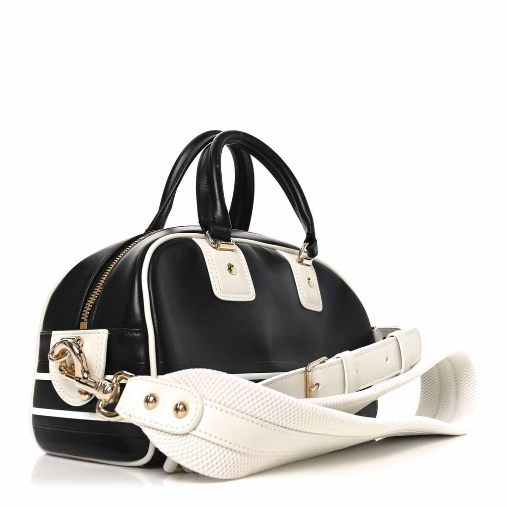 Dior Black Leather Vibe Bowling Bag