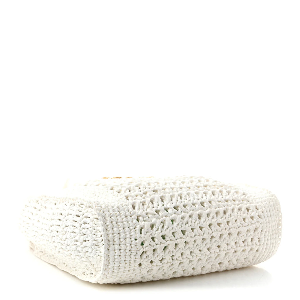 Miu Miu White Crochet Tote