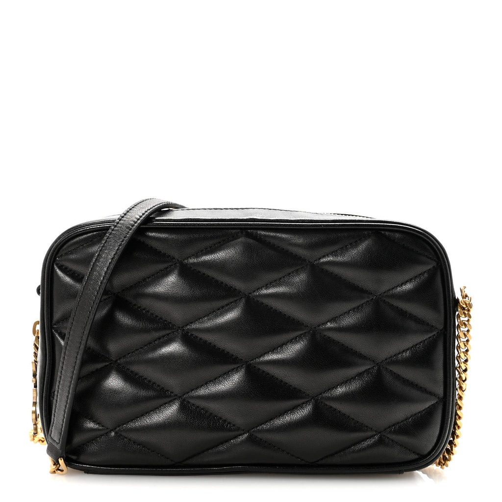 Saint Laurent Black Quilted Crossbody