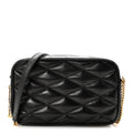Saint Laurent Black Quilted Crossbody
