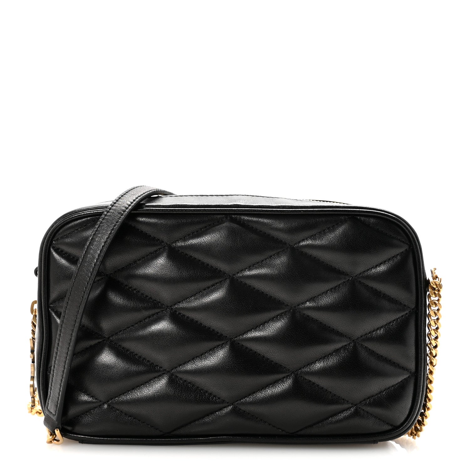 Saint Laurent Black Quilted Crossbody